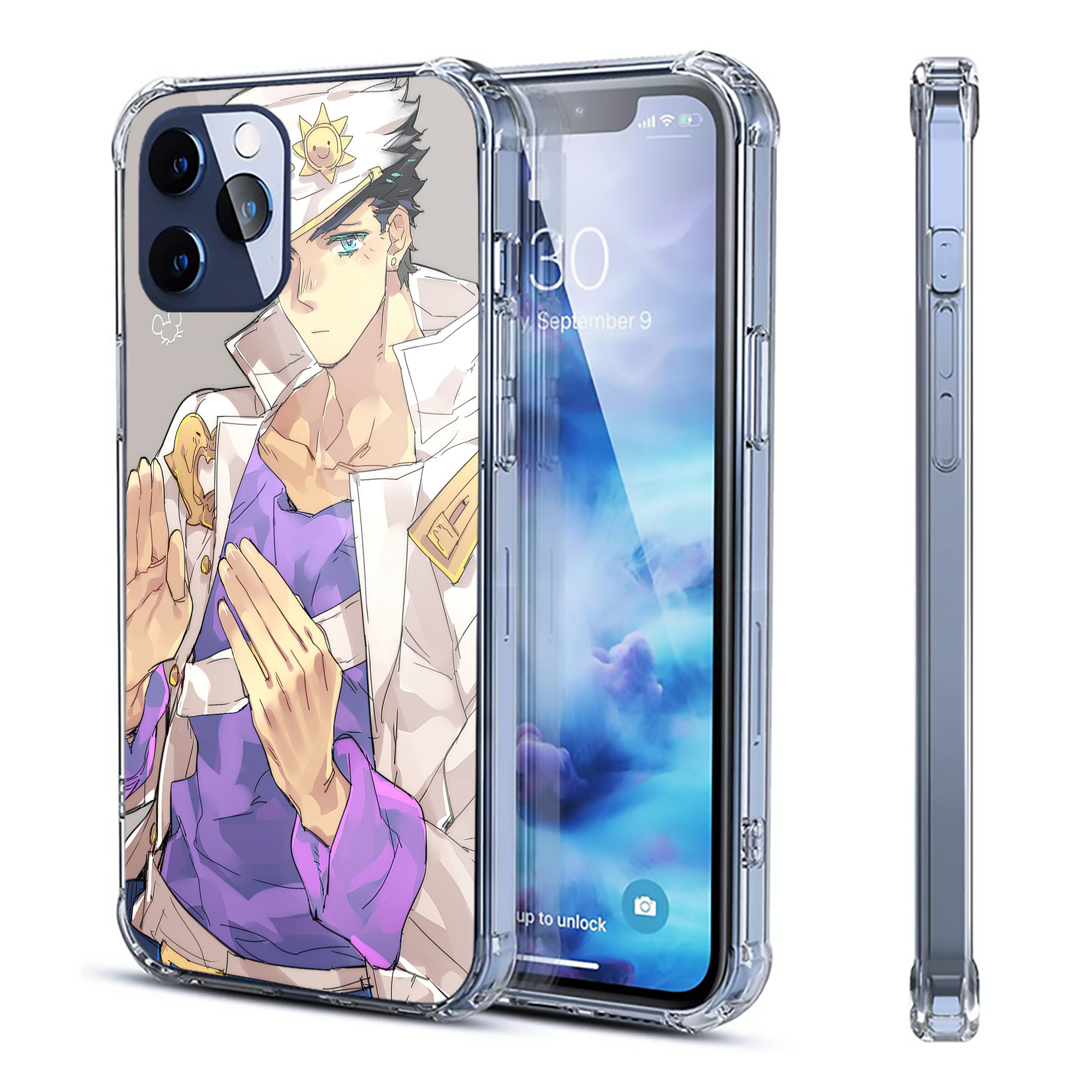 （画像用） ジョジョの奇妙な冒険 JoJo's Bizarre Adventure 【iPhone 12シリーズ対応】透明スマホケース（クリアソフトケース）